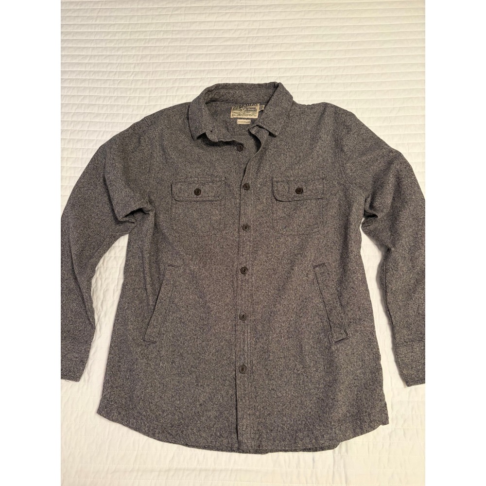 Grayers Outdoors Gray Medium Weight Twill Shirt Jacket Mens Large
